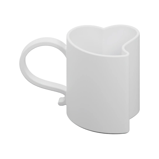 Кружка с вырезом в форме сердца
