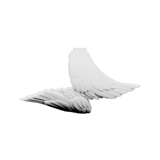 Лёгкие крылья с тонкими перьями