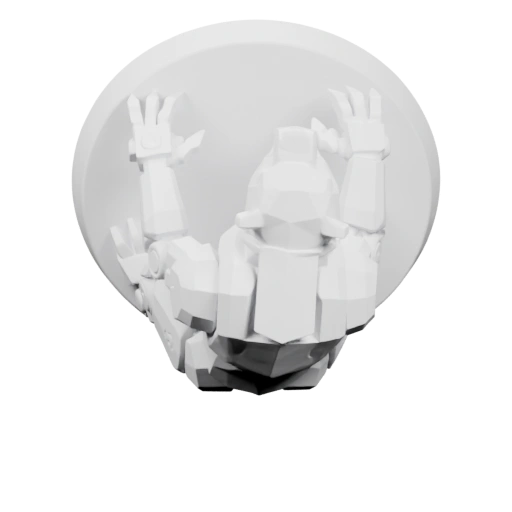 Механический медведь с поднятыми лапами