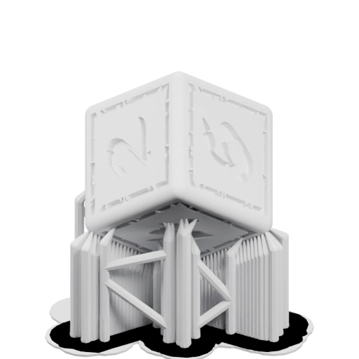 Абстрактная 3D модель куба