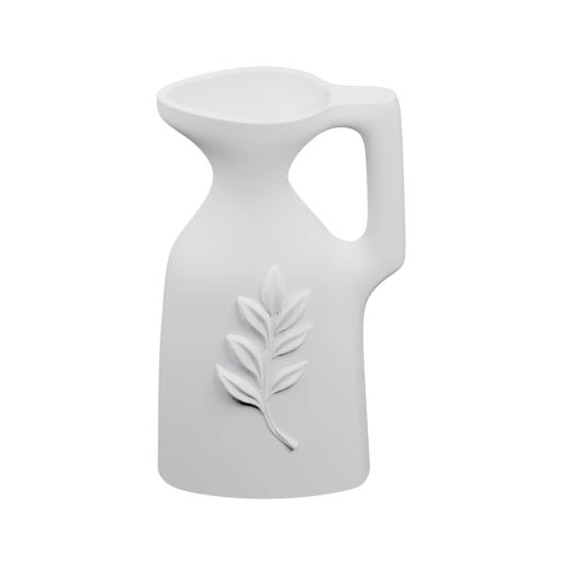 Кувшин с рельефным листом
