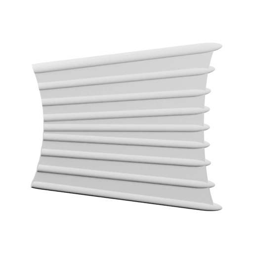 Панель с горизонтальными ребрами