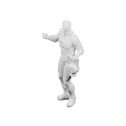 Воин в боевой позе