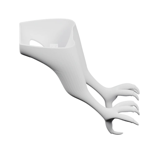 Лапа с когтями, подобная птице