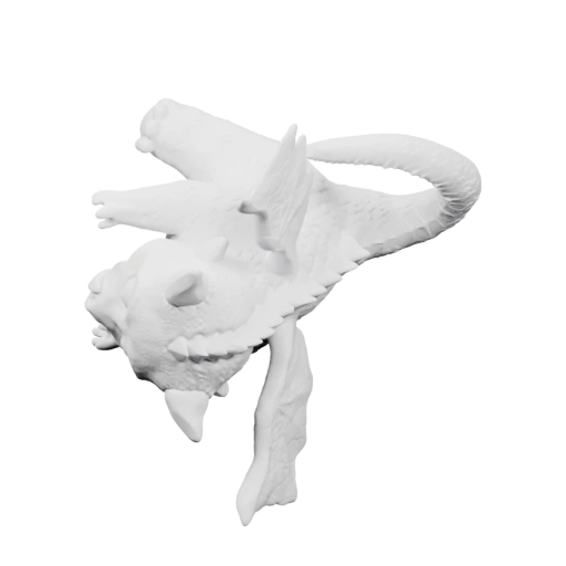 Лапа с когтями и хвостом