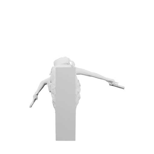 Лара стоит на камне с раскинутыми руками