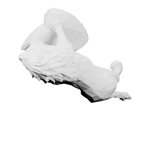 Стилизованная фигура льва в динамичной позе