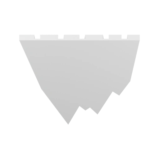 Пластиковая деталь с зубчатым краем