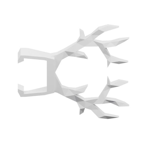 Абстрактная форма с острыми выступами