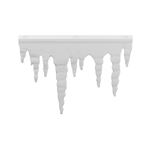 Стеклянные капли, свисающие с края