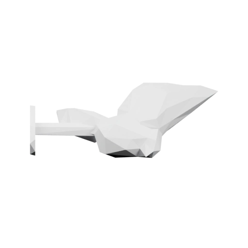 Лежак с подлокотниками