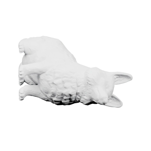 Статуя волка в спокойном положении