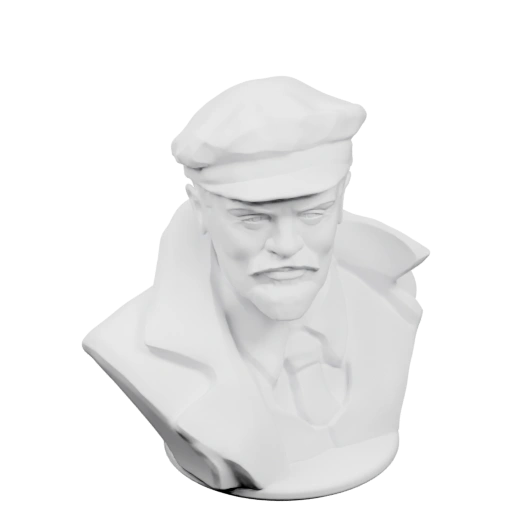 Бюст с кепкой и галстуком