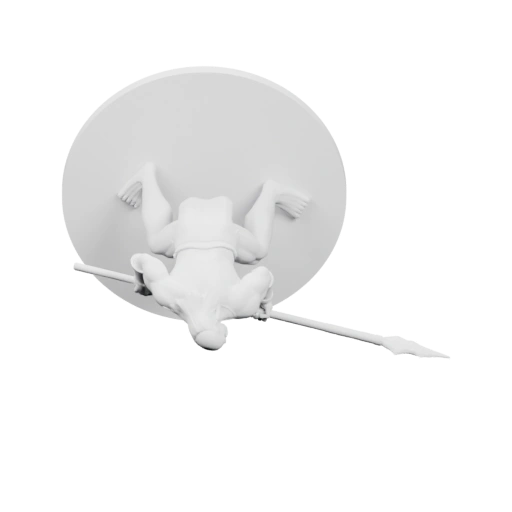 Силуэт сражения в лесу