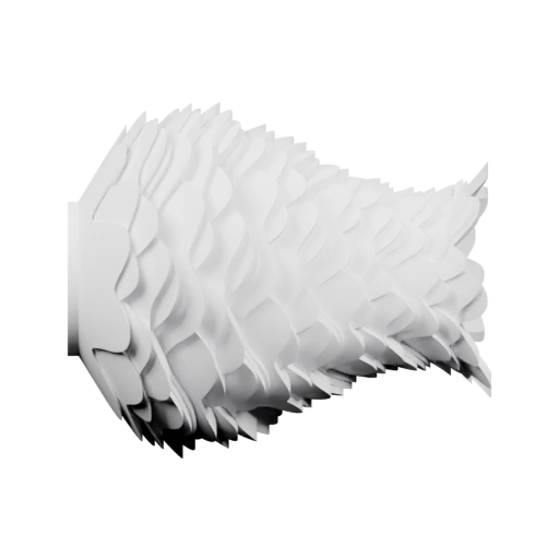 Сложная форма с переплетёнными листьями