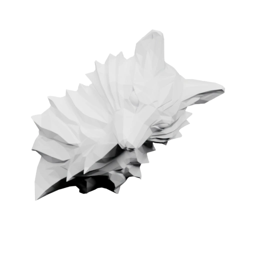 Абстрактный 3D-объект с многоугольными поверхностями