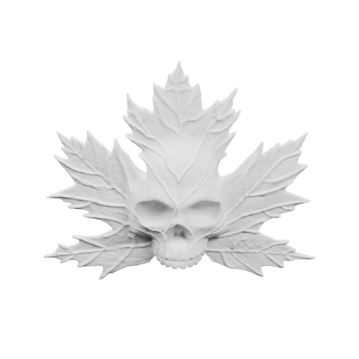 Лист с черепом