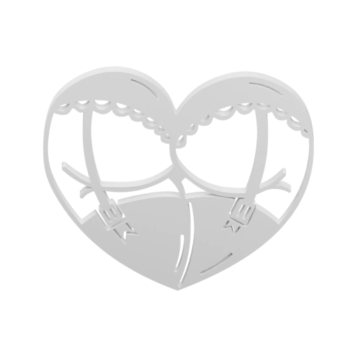 Лиф в форме сердца с декоративными элементами