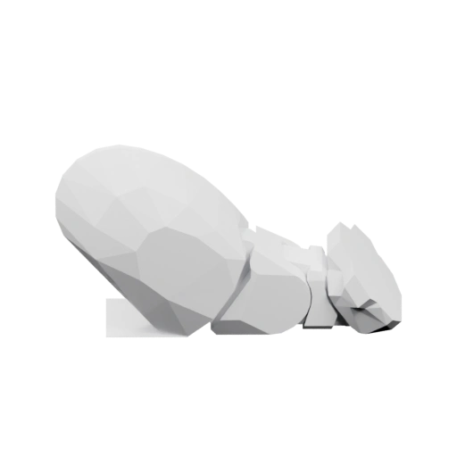 Абстрактная форма с геометрическими поверхностями