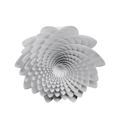 Спиральная структура, напоминающая лотос