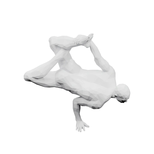 Человек в динамичной позе