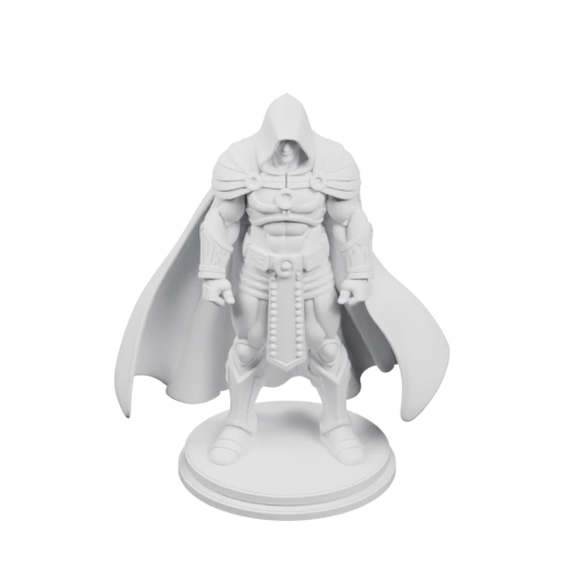 Воин в капюшоне и плаще