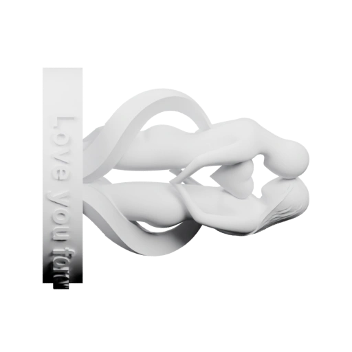 Абстрактная сцена объятий