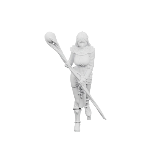 Воительница с магическим оружием