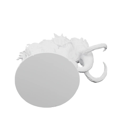 Статуя мамонта с дымом