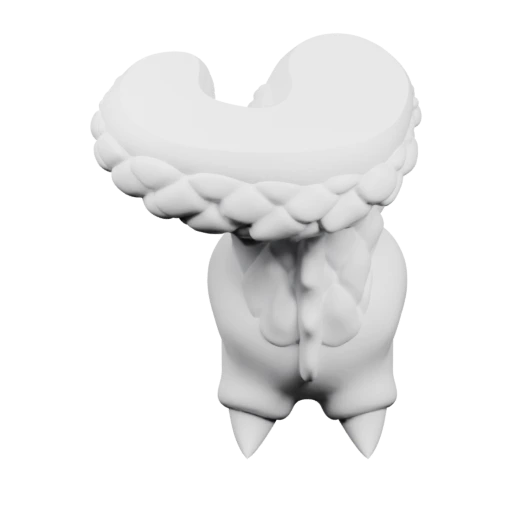 Маленький дракончик с пушистым хвостом