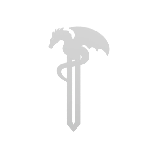 Фантастический дракон с крыльями