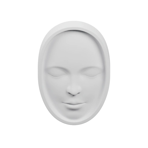 Маска с закрытыми глазами