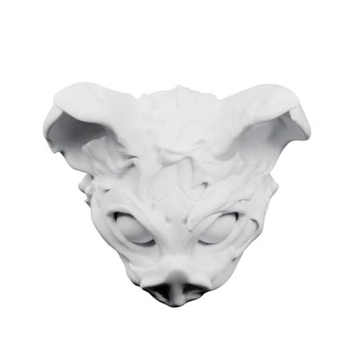 Детализированная маска с листьями