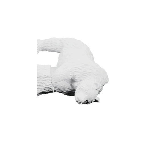 Медведь в позе лежа