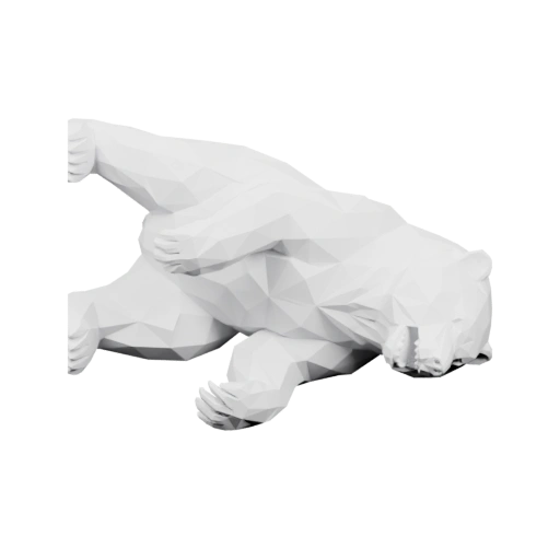 Скульптура в стиле полигонального дизайна