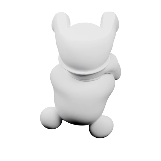 Сидящий в позе с поднятыми лапами