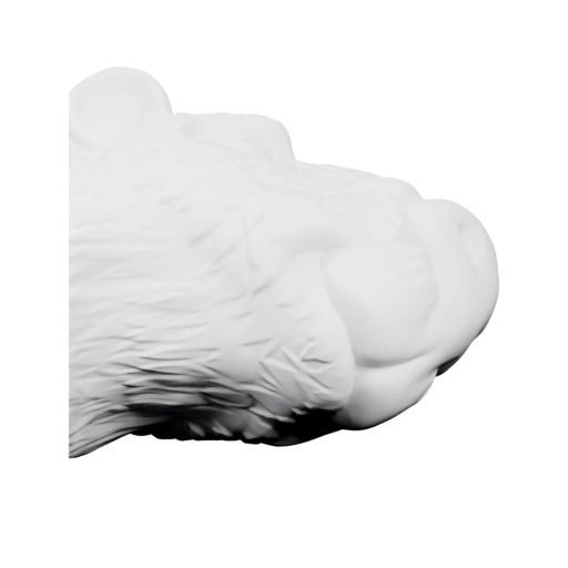 Голова медведя в профиль