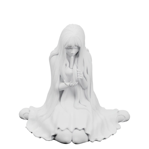 Девушка в позе медитации