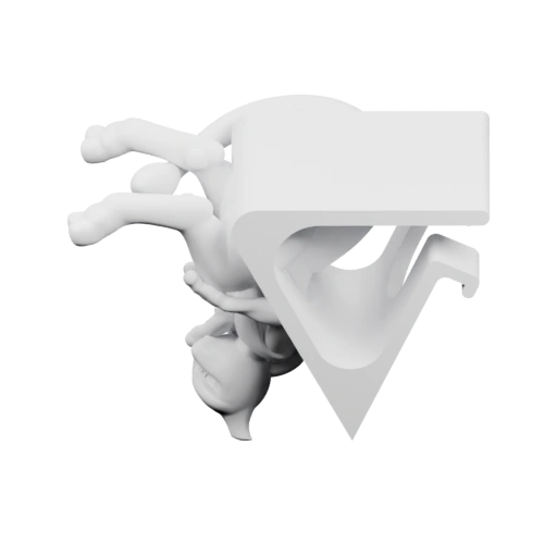 Скульптура персонажа в динамичной позе