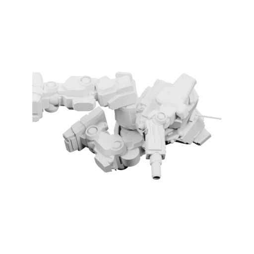 Сложная конструкция из пластиковых деталей