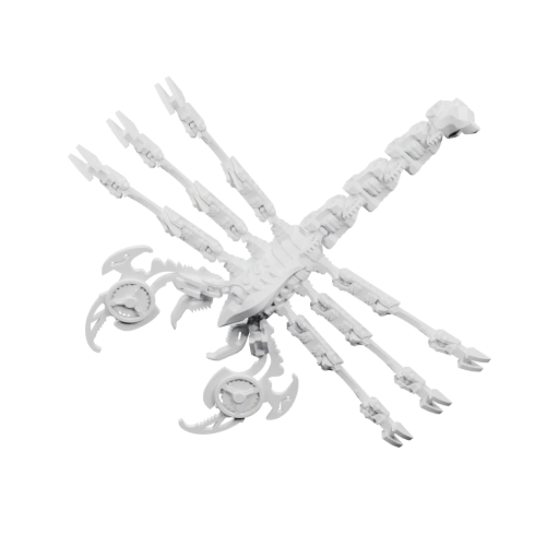 Механическая паука с детализированными конечностями