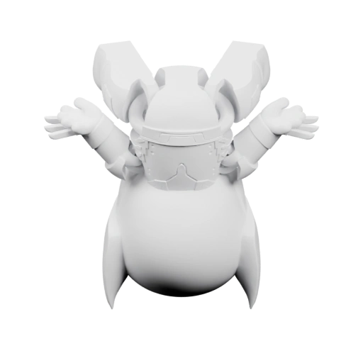 Механический персонаж с крыльями