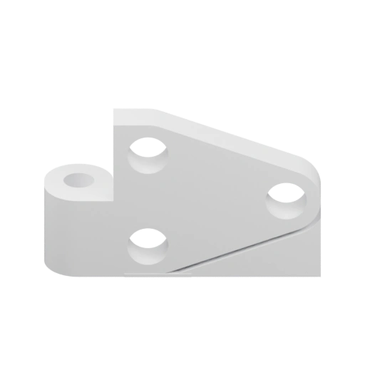 Компонент с отверстиями и рифленой частью