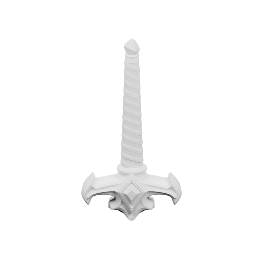 Меч с декоративными элементами