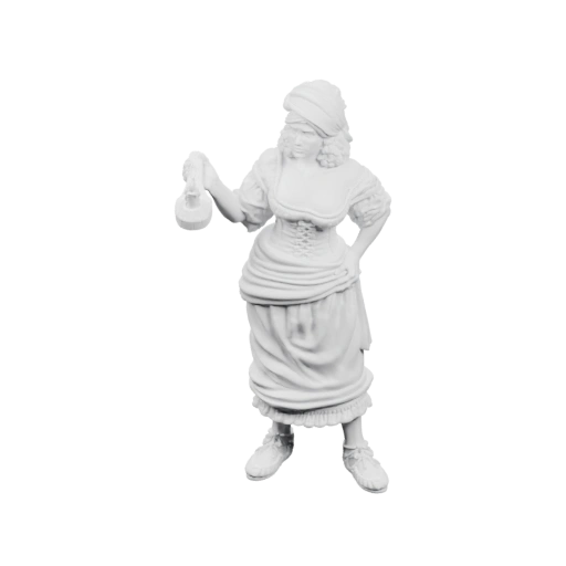 Девушка в костюме хозяйки