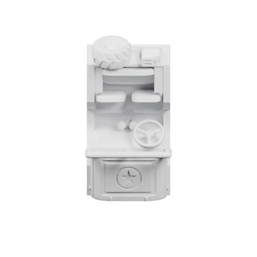 Кабина с рулём и сиденьями