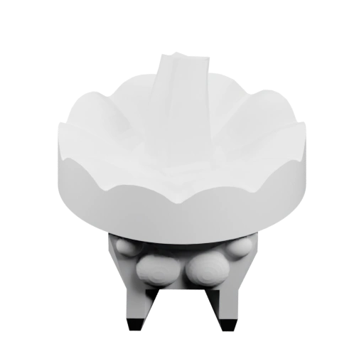 Структурированный объект с верхним слоем и основанием