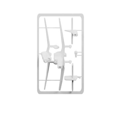 Сложная конструкция из пластиковых элементов