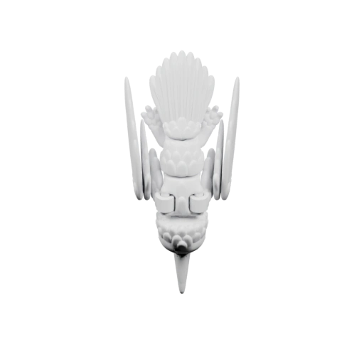 Скульптура с крыльями и головой