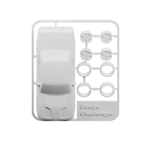 автомобиля на пластиковой подложке